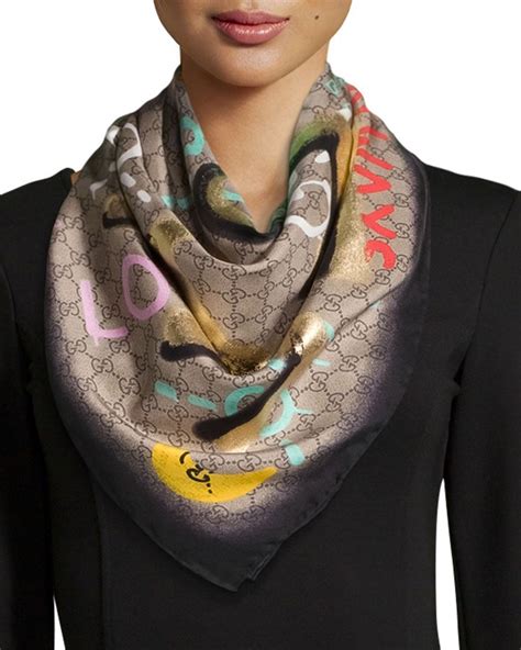 gucci is life scarf|gucci handkerchief scarf.